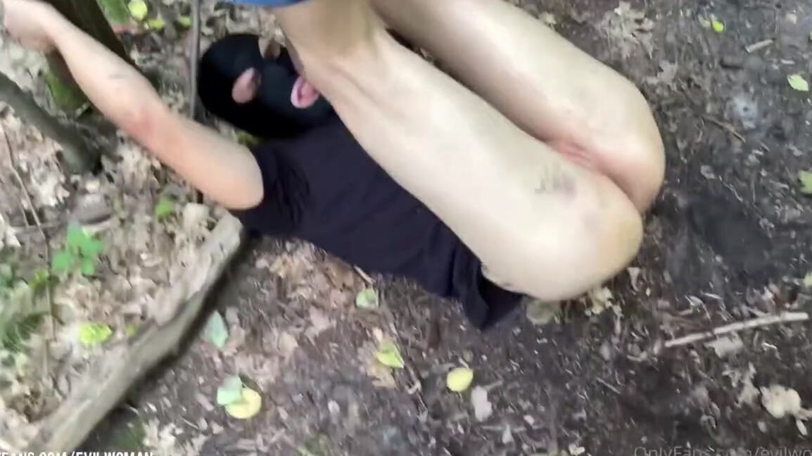 Evil Woman Strapon Fuck Of 5 Euro Bitch In The Forest Aip
