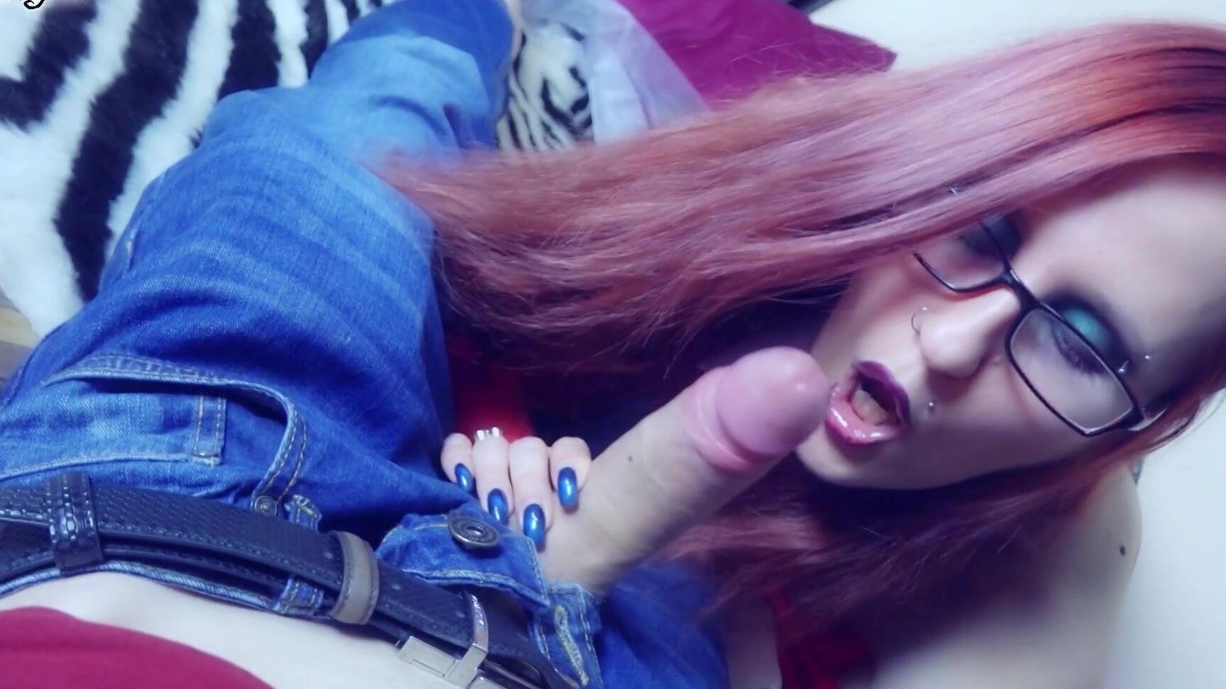 Anndarcy Busty Red Haired Slut Sucking Cock