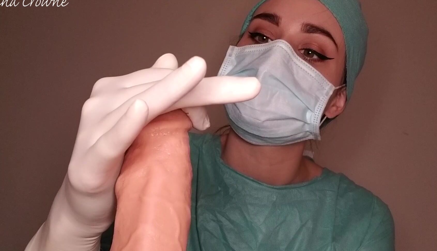 Femdom POV, Medical Fetish, Glove Fetish, Handjobs, Mask Fetish ninacrowne dr nina punishes her slave ManyVids