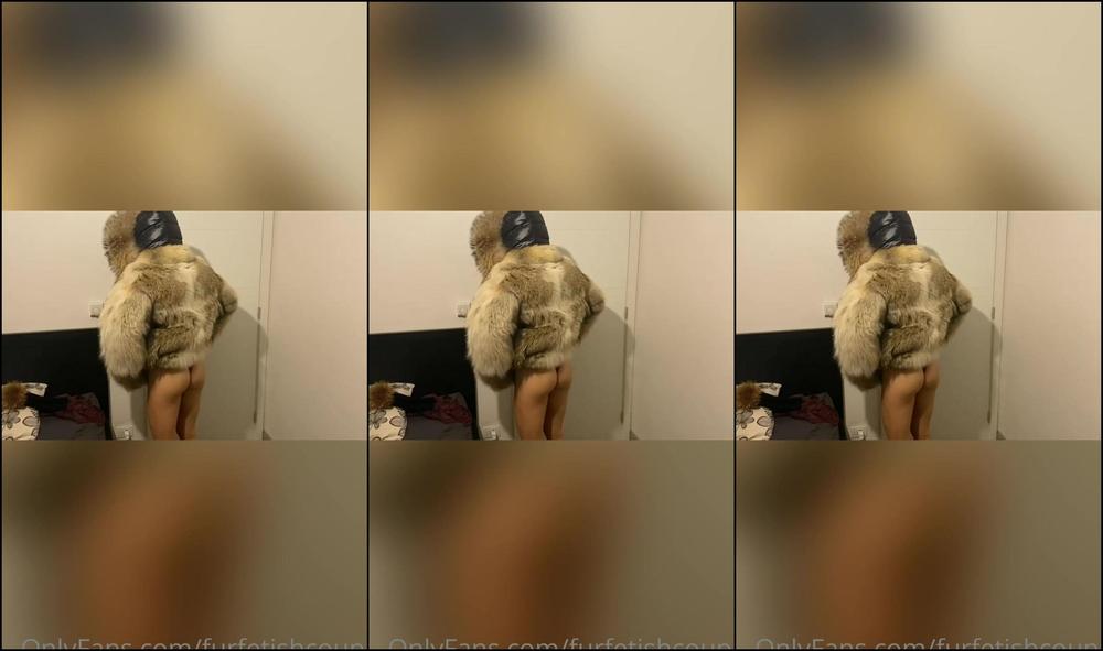 Furfetishcouple Some Coyote Fur And Welovefurs Downjacket Couple Action With A Surprise At The End