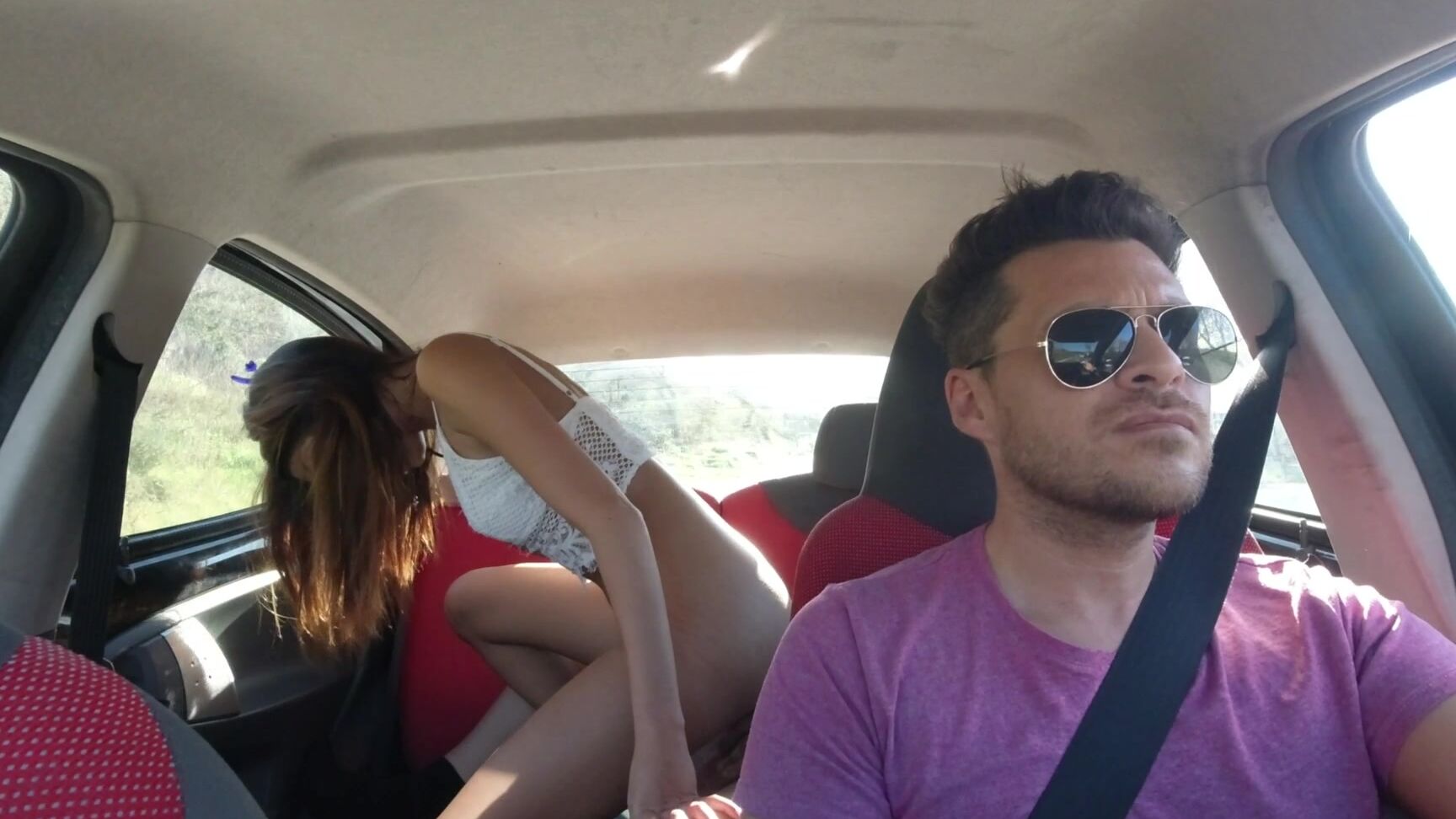 Maximo Garcia Having sex with pretty latina on the car ManyVids