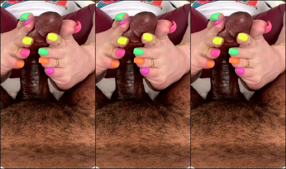 Snowyarches I Hope You Enjoy My Newest Hand Job And Foot Job Video I Love These Color Combinations I