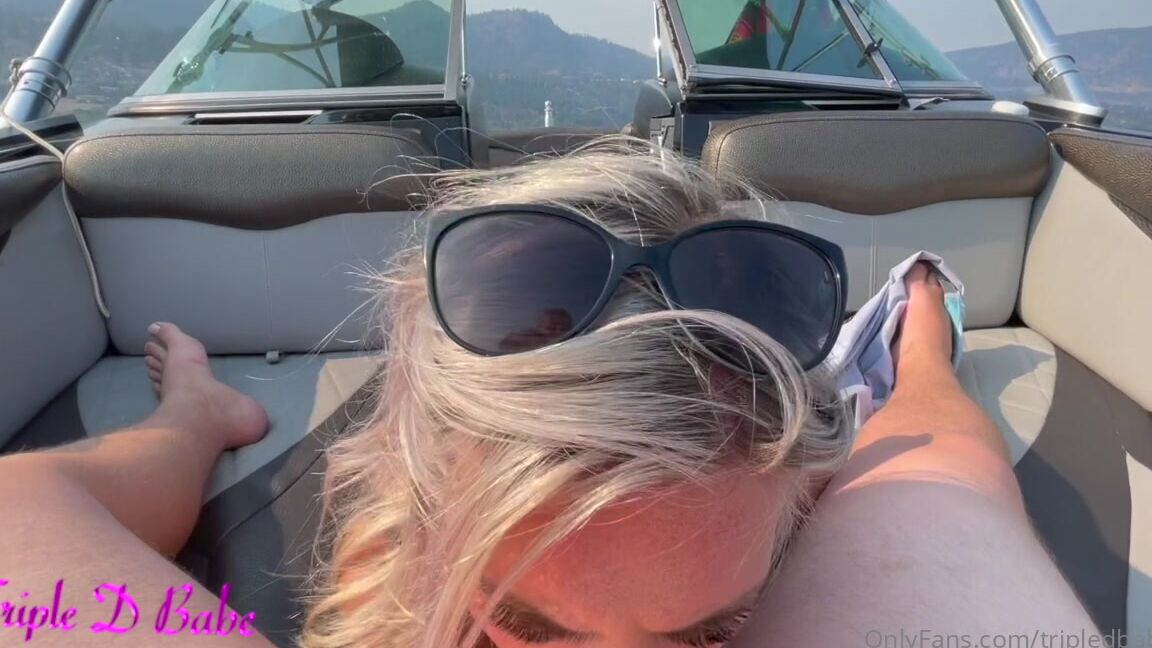 Tripledbabe Sucking And Titty Fucking On A Boat Then Taking Cum On My Tongue
