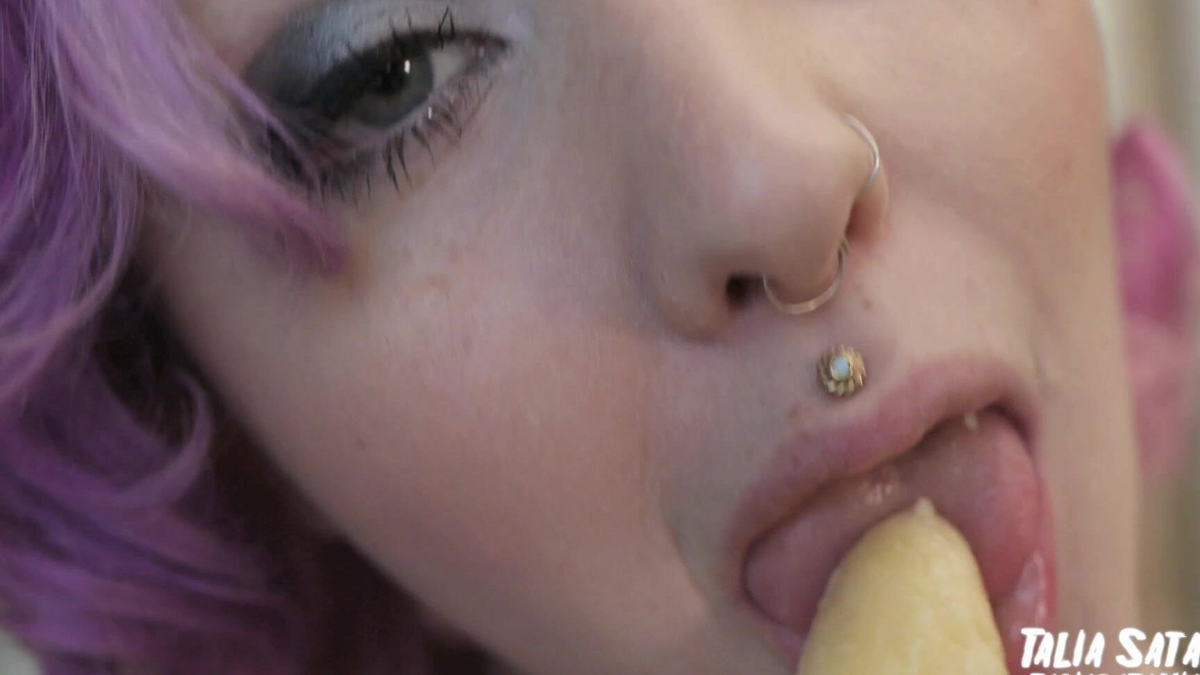 Blowjob, Food, Spit Fetish, Swallowing / Drooling, Tattoos talia satania a banana a day ManyVids