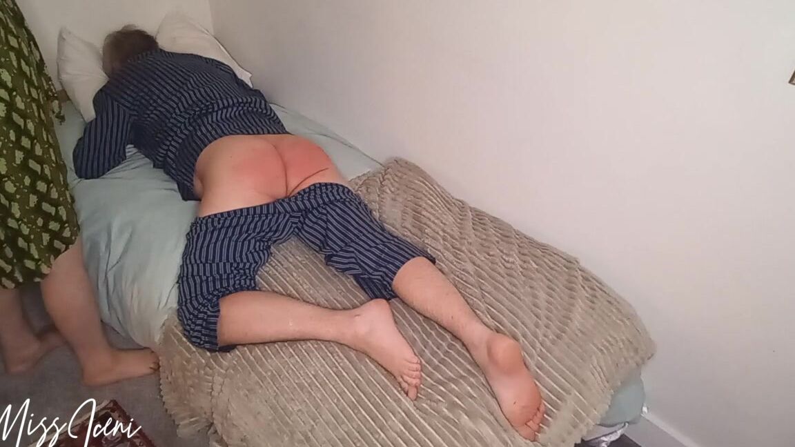 Miss Iceni, Spanking F M, HD, At Home with Miss Iceni AHWMI Kasper Thrashed For Being A Lazy Boy Clips4Sale