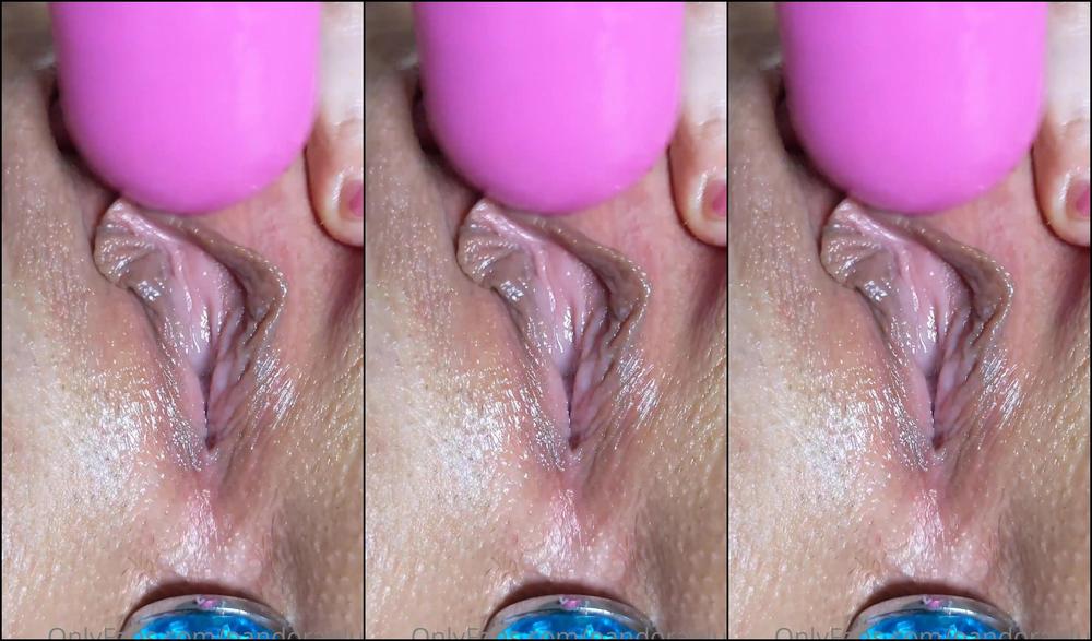 Pandorablue Reposting Since I Can Keep It Up Now Minutes Of Baby Oil Double Dildo Penetration But