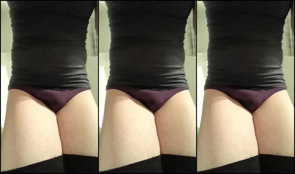 Crossdresser with Fox Mask Pee and Cum in his Panties. Request_YourLittlePetSlave PornHub