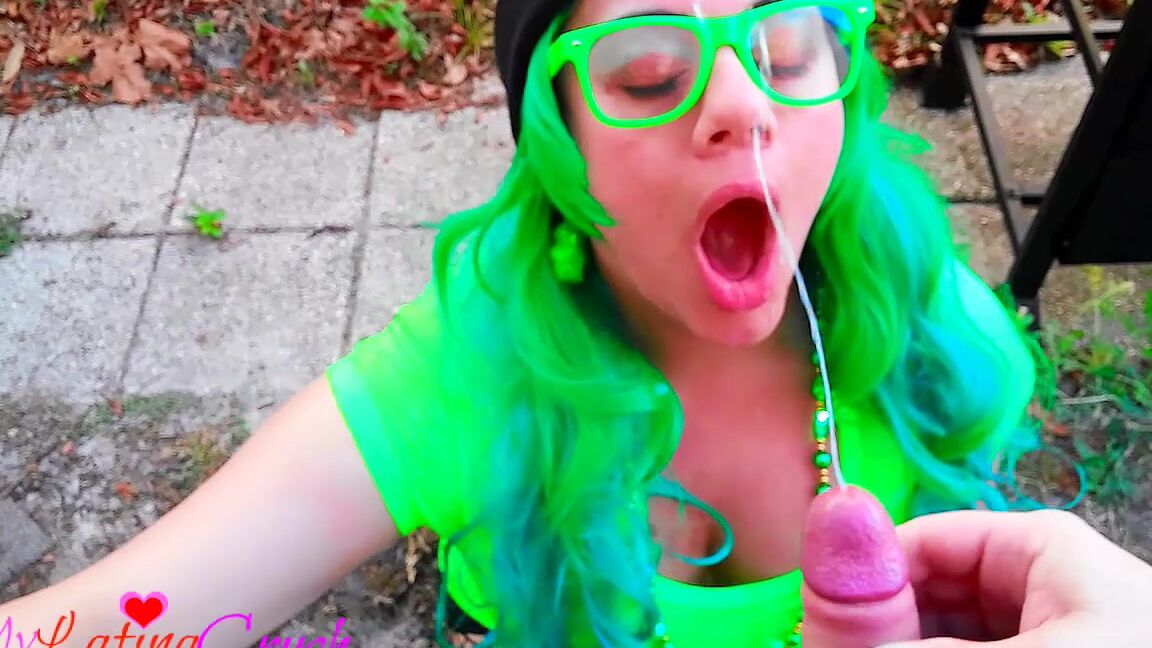 Blowjob, Cum Play, Facials, Public Outdoor, Saint Patrick’s Day mylatinacrush married man outside blowjob ManyVids