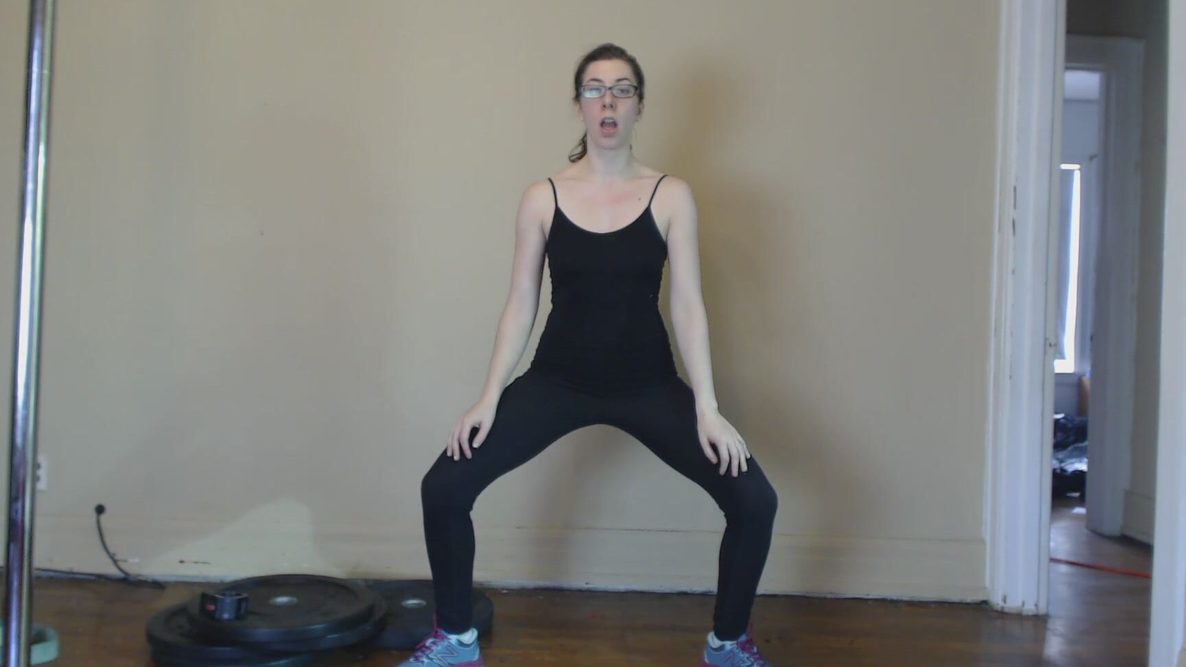 Canadiansammy Sammy Tries Lifting Husbands Barbell