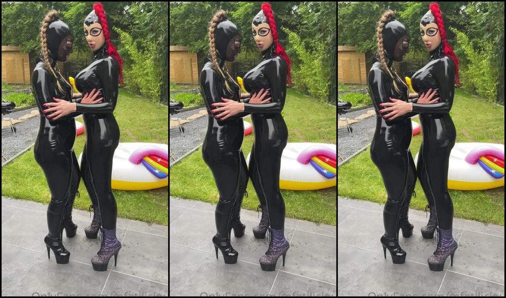 Mfetilicious Latex Pool Party With Rubbella And Her Husband And My Boyfriend Who Is Not In The Video