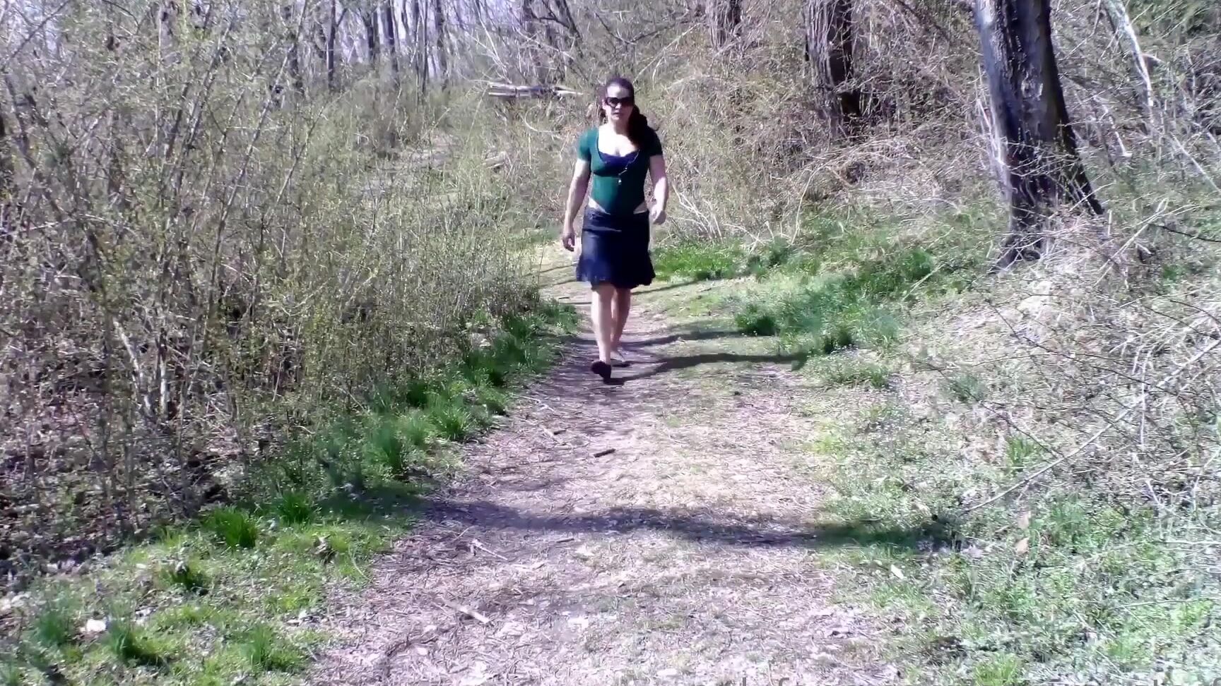 Sammi Starfish Went Hiking At The Public Park By The Lake