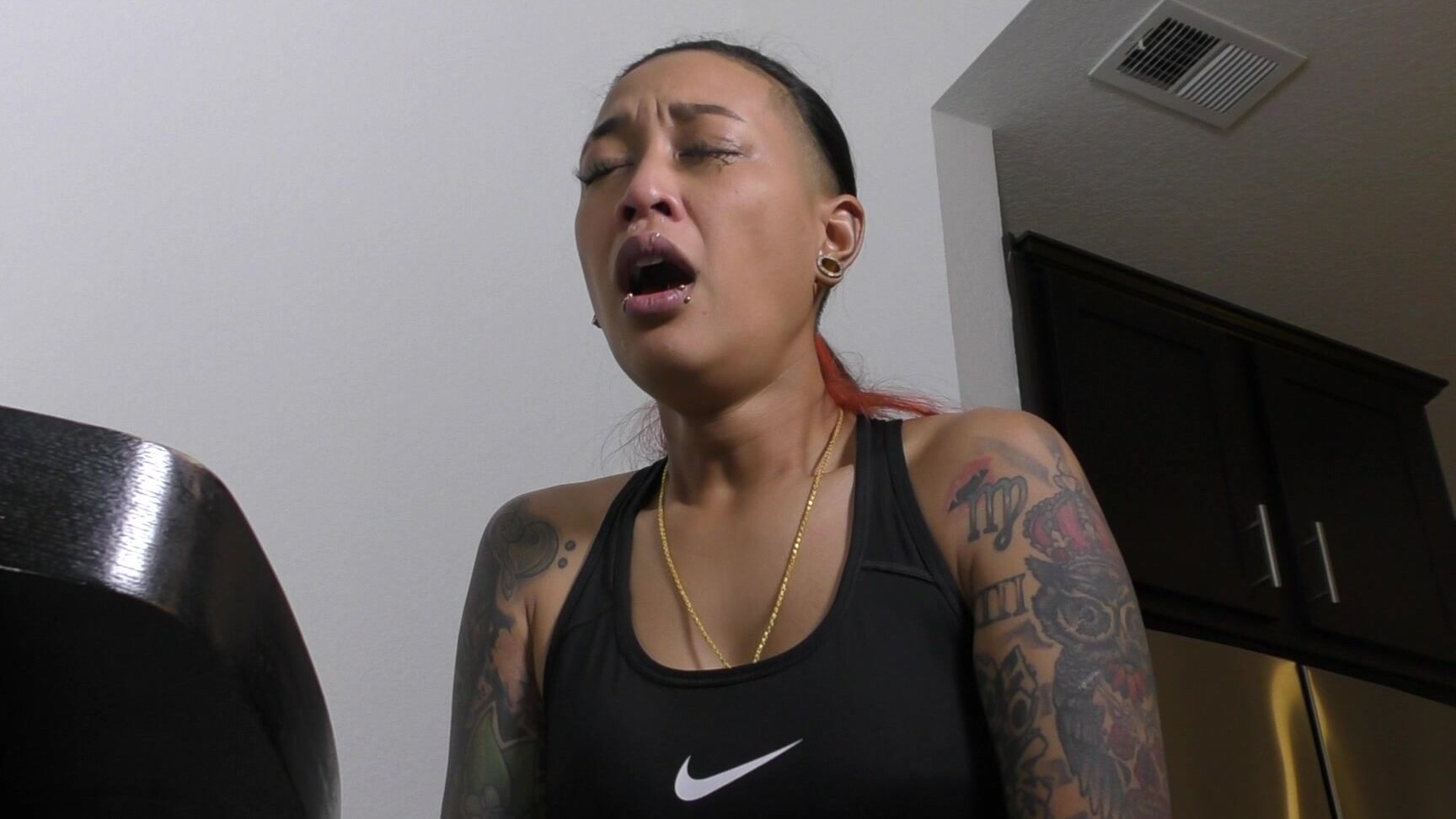 "Alexis Rain" asian, candid, nose blowing, sneezing, tattoos Remy Boo sneezing manyvids