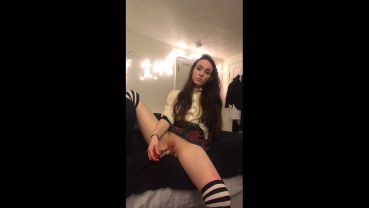 School Girl, Dildo Fucking, Glass Dildos, Costume, Socks alessaxoxo sch--lgirl dildo fuck ManyVids