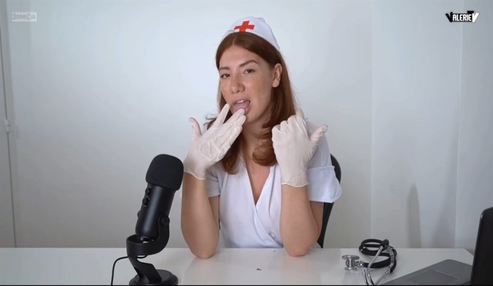 ASMR, Roleplay, Solo, Gloves, JOI, Nurse, Redhead ValerieTelevision redhead nurse offer you ASMR and JOI SiteRip