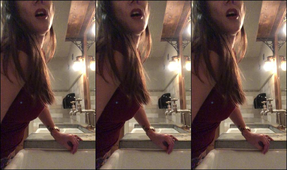 "SuzieLove212" big boobs, milf, public toilet, pussy play, softcore Playing Where Anyone Could Walk In manyvids