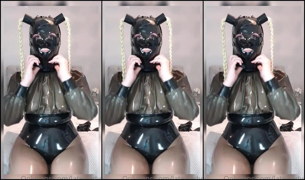 Latexladyp Hooding Up Pleeeeease Excuse My Hair Just A Little Recording Due To A Special Req