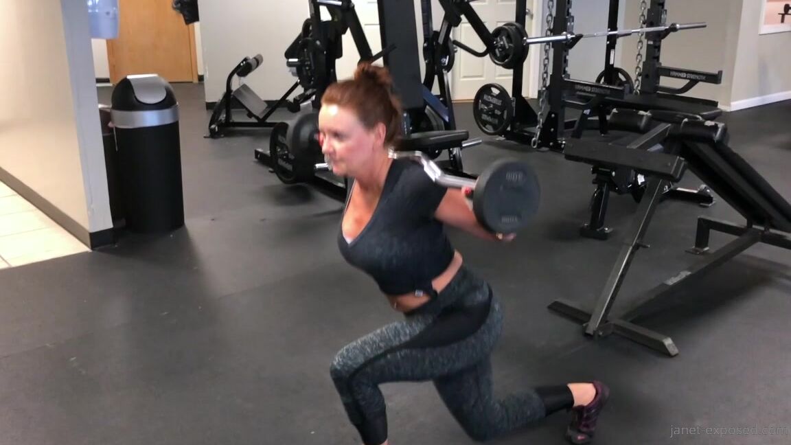 Janetmasonxxx Highlight Video From Today S Weight Training Workout With Lots Of Gratuitous Cleavage Sho