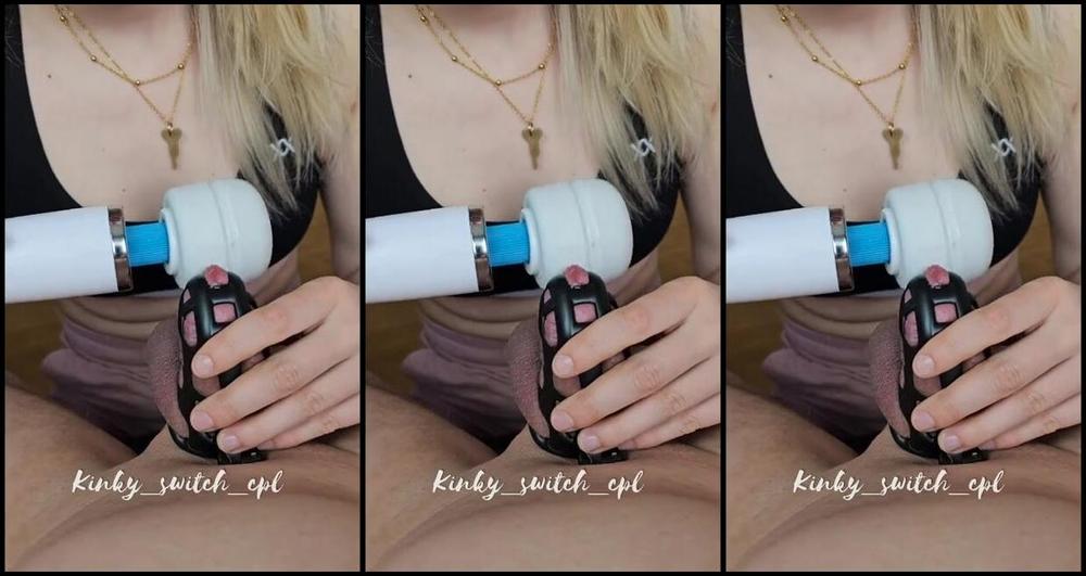 Kinky Switch Cpl Nicknamed Kinky Switch Cpl Onlyfans Unfortunately He Missed A Full Caged Orgasm By 100G This Week So I Rewarded Him With A Long Vibra