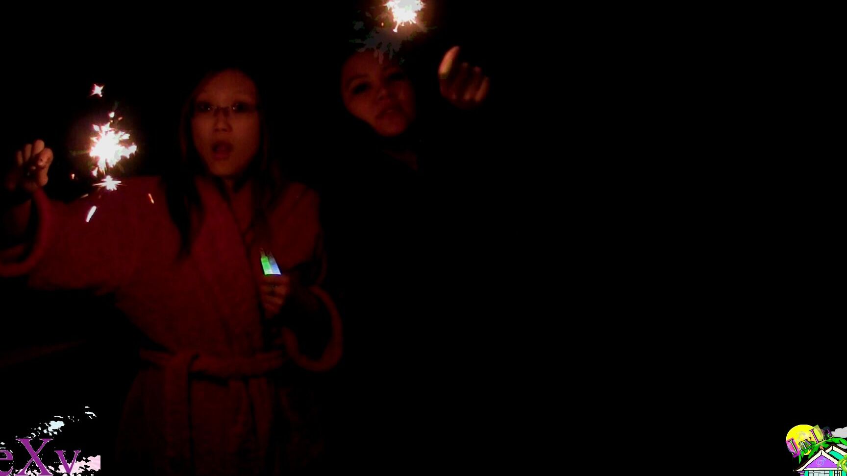 3D, Asian, Fire Play, International Women’s Day, New Year's Eve jayla inc playing with firework sparklers ManyVids