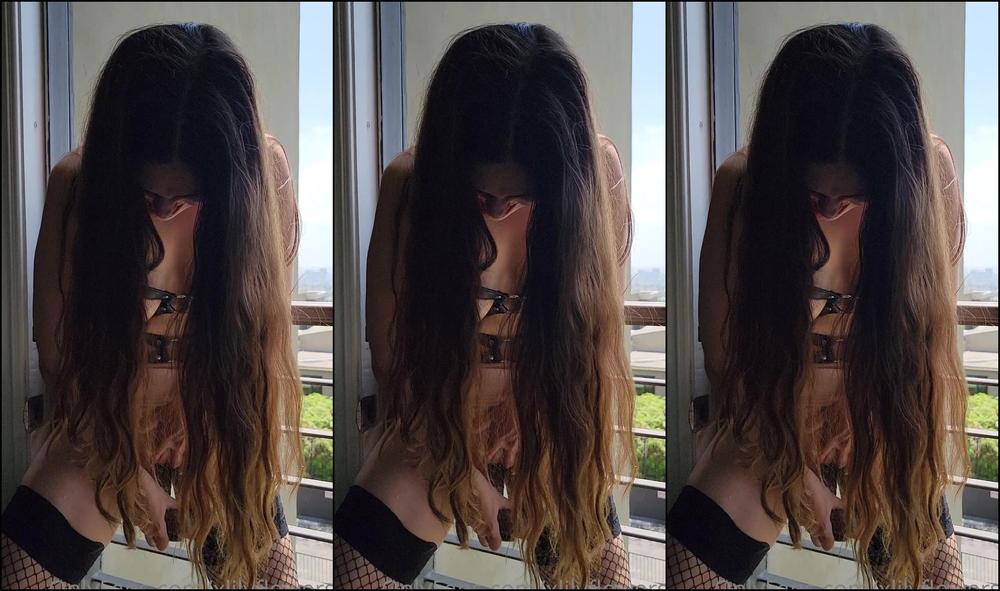 Xlilyflowersx Fucking Myself With My Dildo On The The Balcony Wearing My Harness Because Of Course I Al