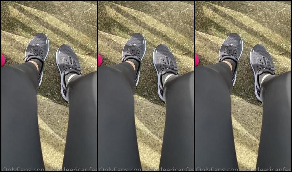 Deedeericanfeet Onlyfans Gm Guys Went Out For A Morning Walk And Jog These R My New Hoka Sneakers Which I Love