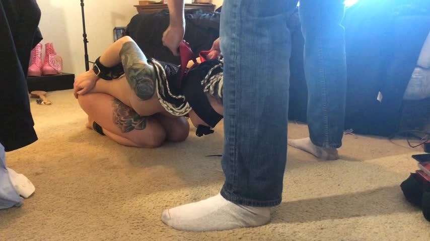 Bondage Restraints, Blindfolds, Spanking M/f anastasia rain blindfolded and cuffed