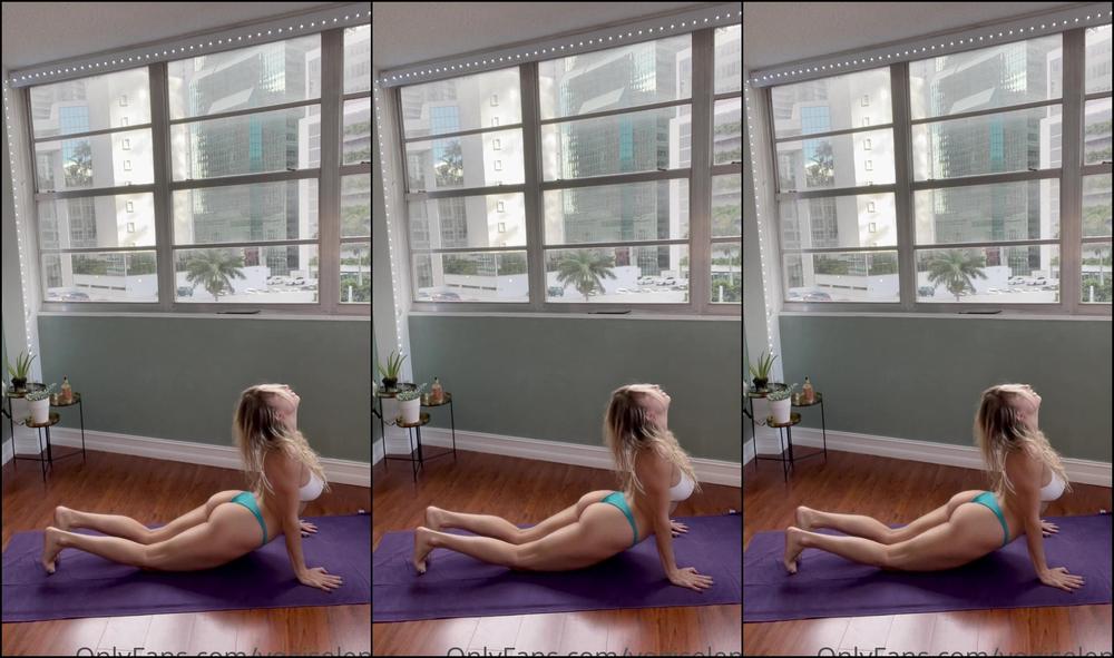 Yogiselene After Swimming Today I Decided To Just Record A Yoga Video Right After So Here S My Biki