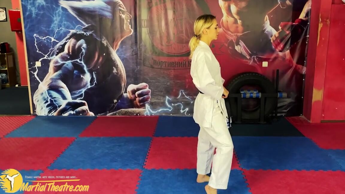 Martial Fetish Olga White Gi Karate Selfdefensep