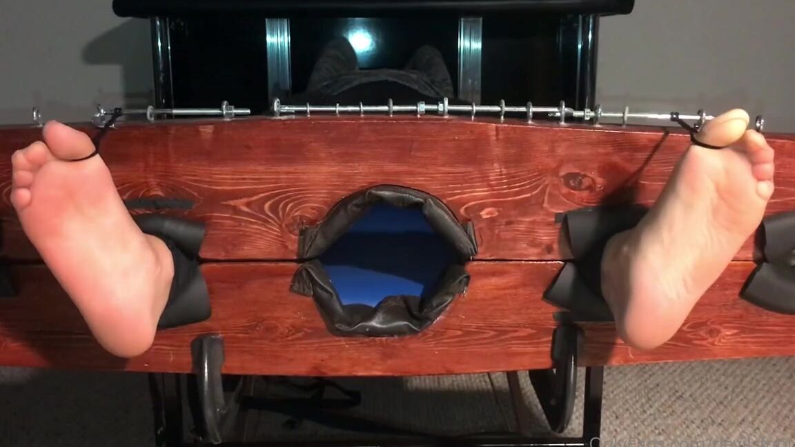 Devilsfootstool Onlyfans Tina Tickled In Stocks