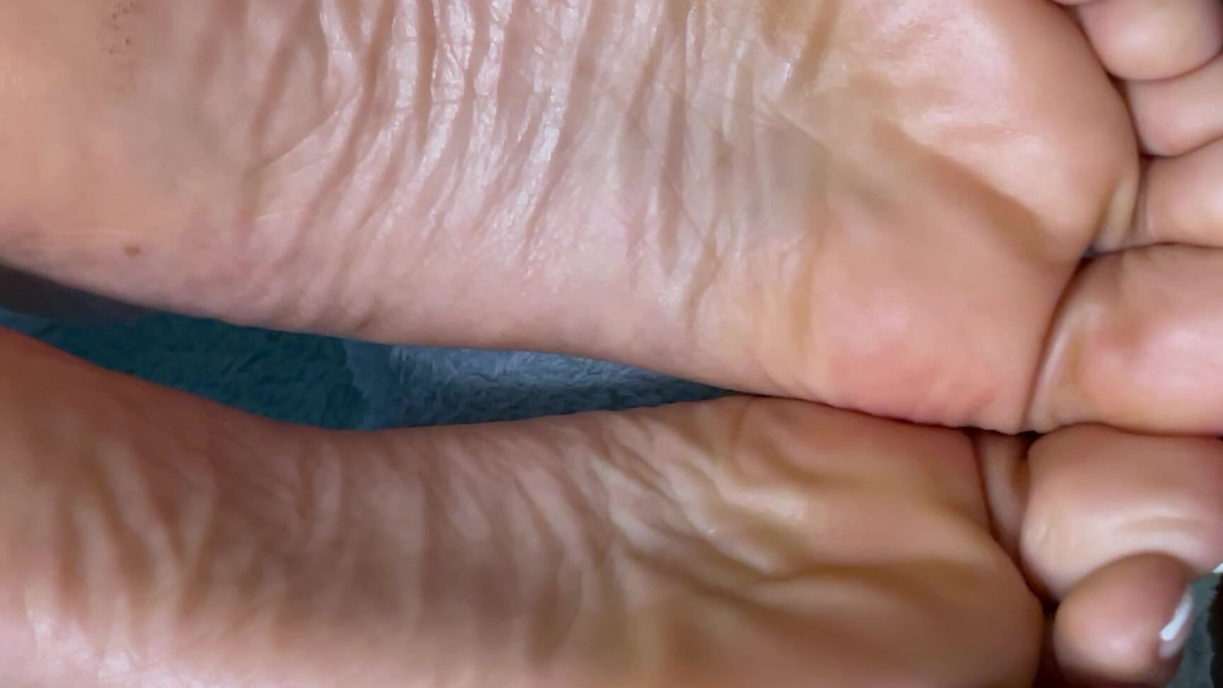 Feet, Foot Fetish, Soles, Wrinkled Soles, Barefoot, SFW girl teases you with her soles ManyVids