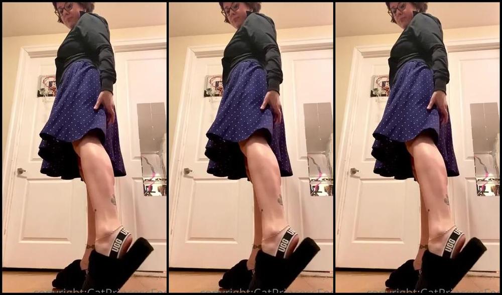 Catprincessfeet Onlyfans Twirly Skirt And Long Legs Goood Morning Fckr Scroll For Slomo Video Tip For My Coffee 7