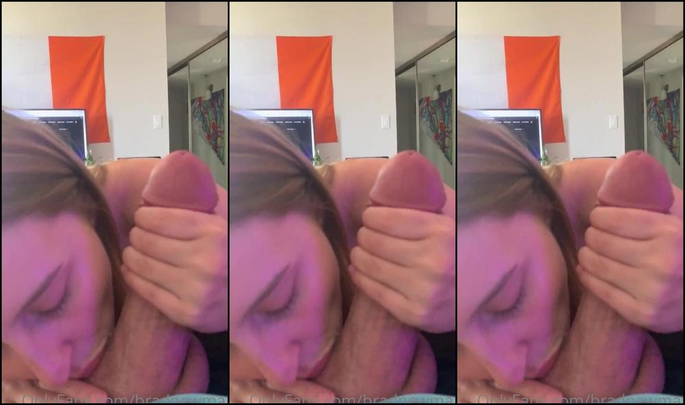 Bradnewman Babe Blows Giant Cock To Perfection