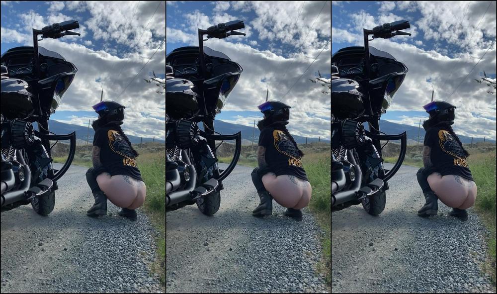 Mistress Damazonia Just A Girl On A Motorcycle Ride Needing To