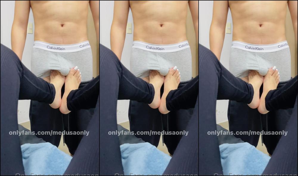 Medusaonly Qu Rico Me Encanta Masturbar Con Mis Pies Hasta Que Se Vengan En Ellos Footjob Con Seme