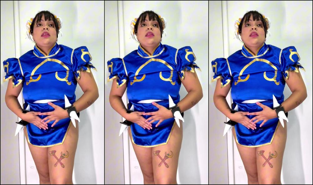 Annacutiepiie 3704058145 02 28 2025 Chun Li Must Be Ready To Fight But She Ate A Lot And Her Belly Is Exploding