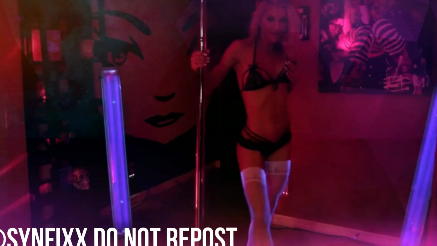 Solo Female, Striptease, Pole Dancing synfixx synthias striptease pole dance ManyVids