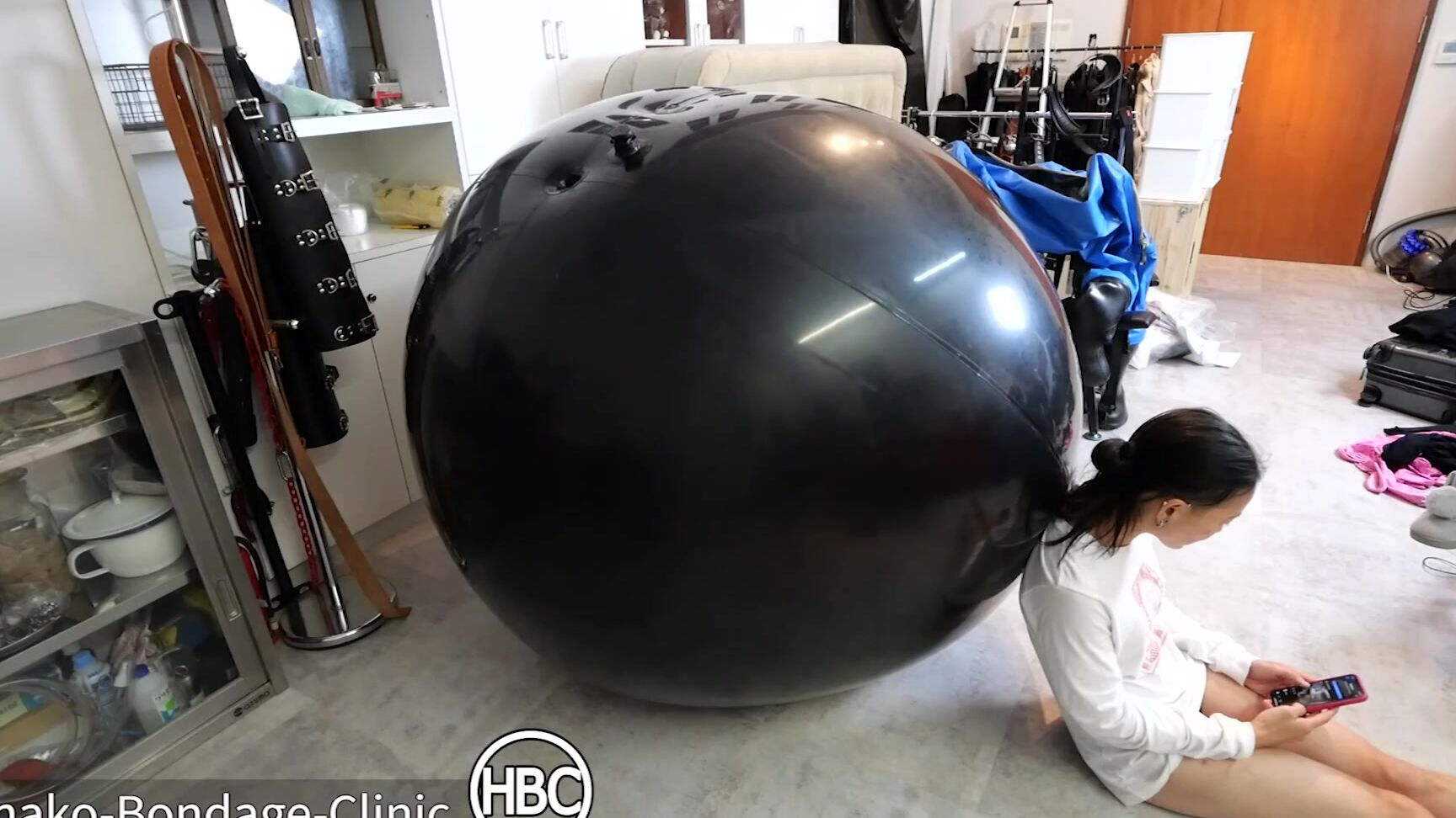 Big Balloon Party Male And Female Both Take Turns Getting Inside Big Balloon