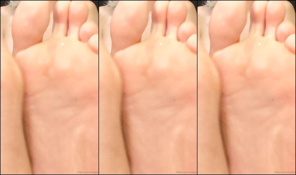 Raindegrey 132123989 01 22 2020 By Special Request Glitter Wrinkle Soles And Feet Closeup With Freshly Painted Red Toes