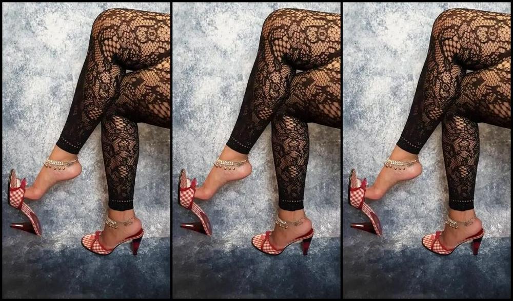 Feetbysherri Onlyfans Gingham Print Heels