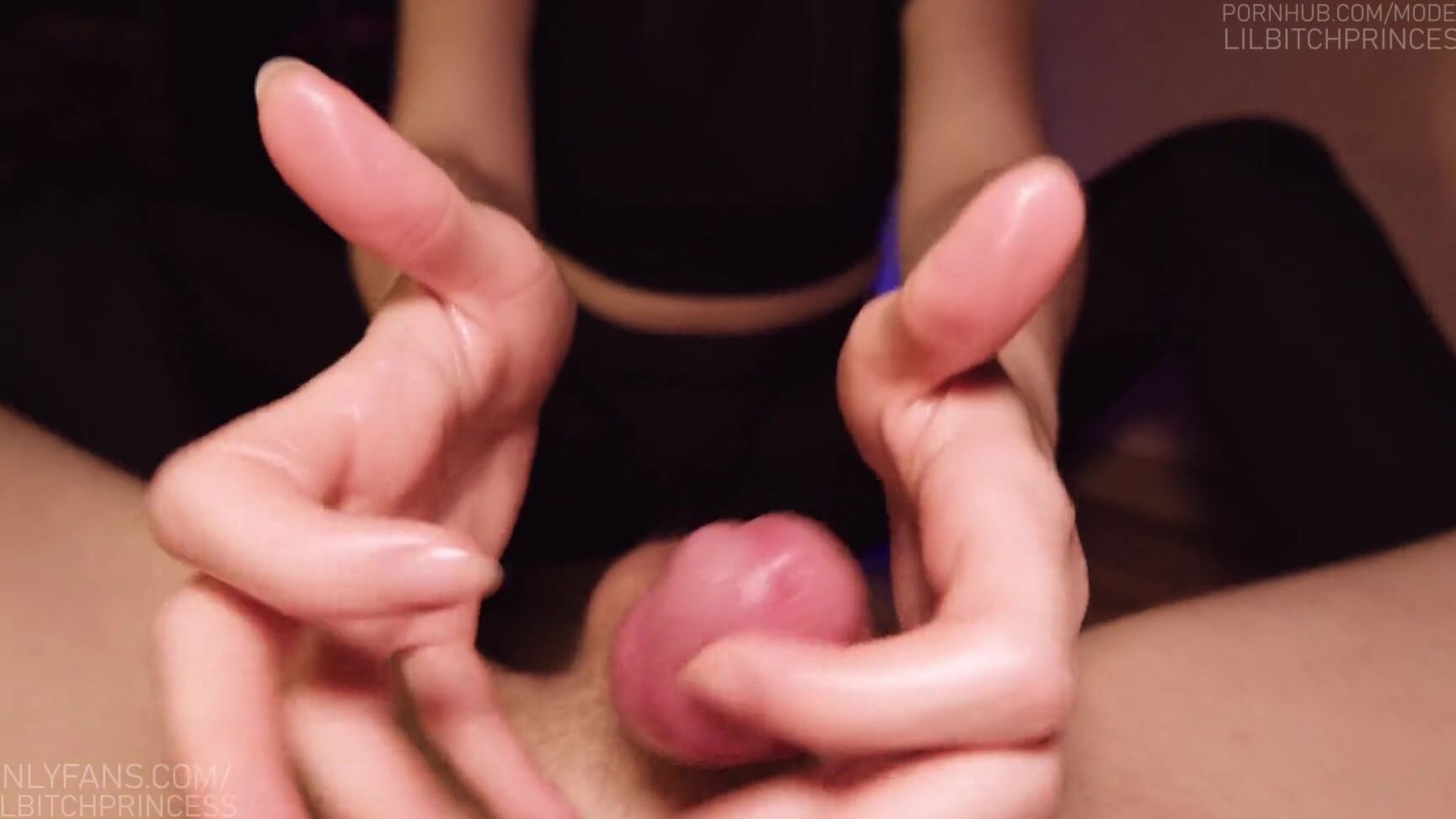 LILBITCHPRINCESS After Footjob And Handjob, I Ruined His Orgasm And He Started To Cum A Lot Pornhub