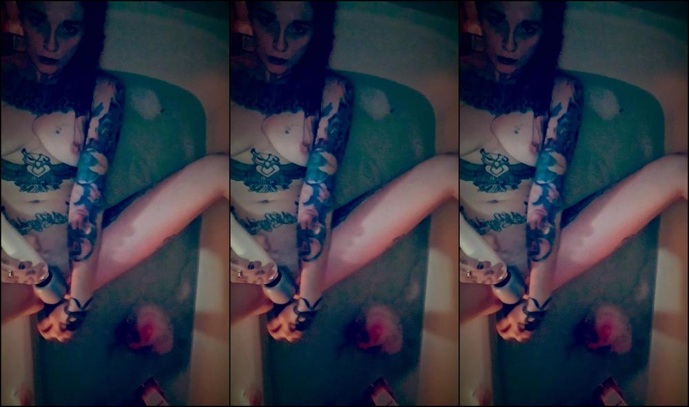 Bathtub Fetish, Dildo Fucking, Hitachi, Solo masturbation, Tattoos sully savage bathtub solo masturbation ManyVids