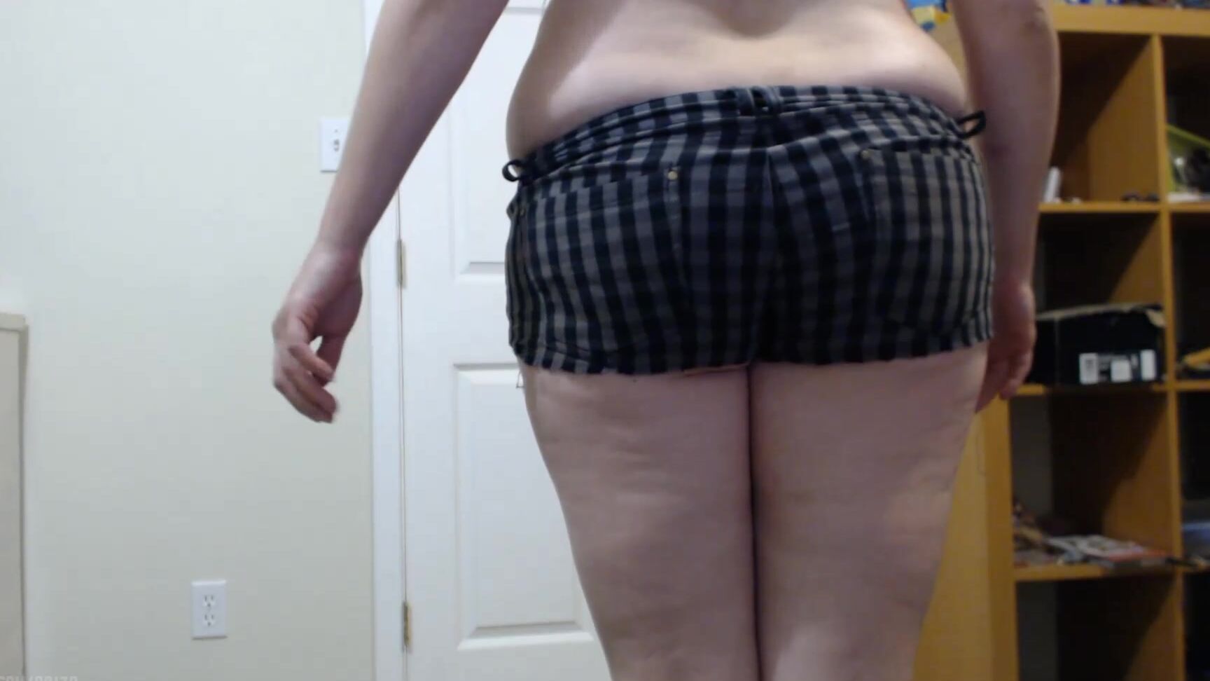 Booty U Before And After In Plaid Shorts