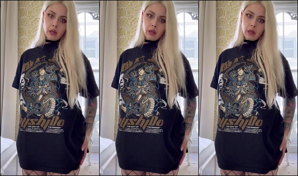 Mistressmercyxox Oversized T Shirt Take Off And Censoring