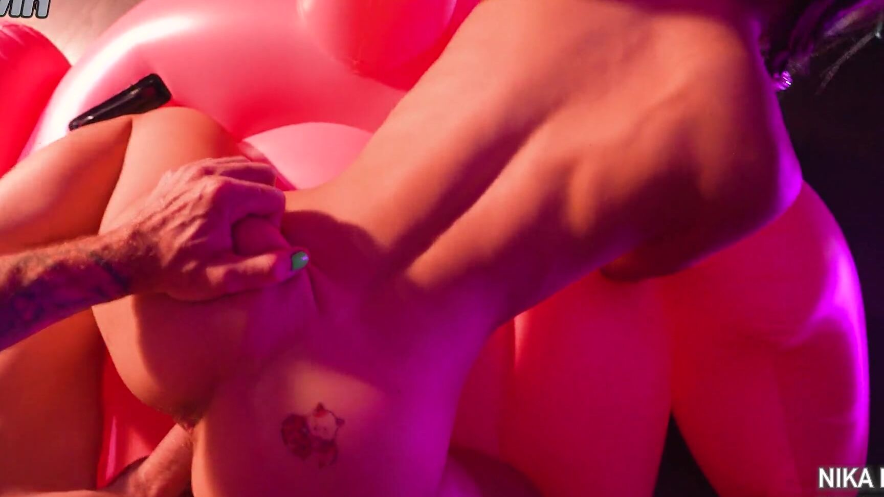 Nika Nut IN THE OCEAN OF LUST ON THE INTERNET WITH FLAMINGOS AND DILDO _ NIGONIKA BEST PORN 2023 Pornhub