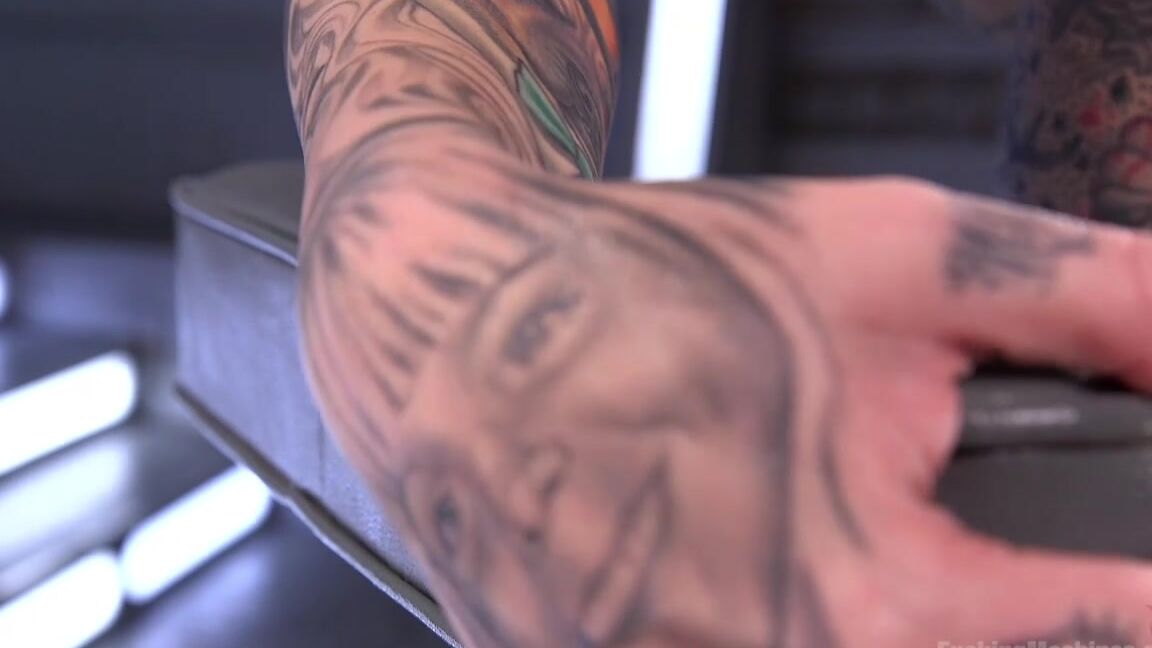 Fuck Machine, Tattoo, Squirting Alt Sensation Leigh Raven Gets Power Fucked by Our Machines FuckingMachines.com