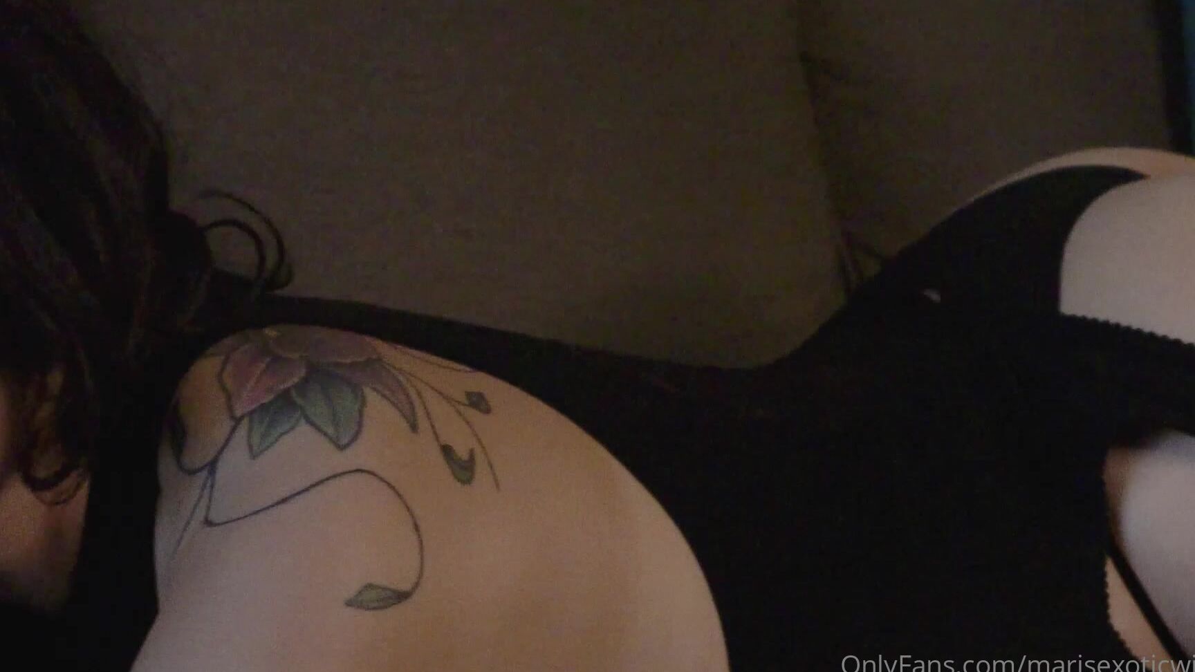 Marisexoticwishes 458121369 06 23 2020 Behind The Scenes Video Coverage Wearing My Black Lingerie On The Couch Before The Shoot Started