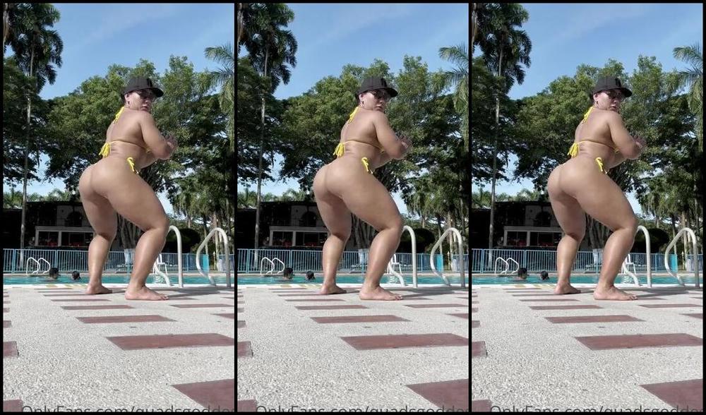 Quadsgoddess Nicknamed Quadsgoddess 05 03 2023 Onlyfans Video Squats In Yellow 7Th