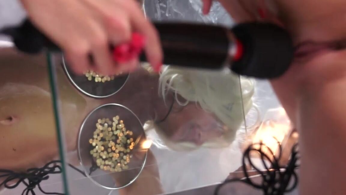 Needle, Squirt, Piercing, Pee, Nipples, Vacuumpump, Bondage, Lezdom, Tacks, BDSM Tit Tacks Queensnake Studio