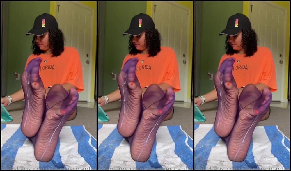 Deedeericanfeet Onlyfans As Requested In Dark Colored Nylons And Jizzy L For Loser