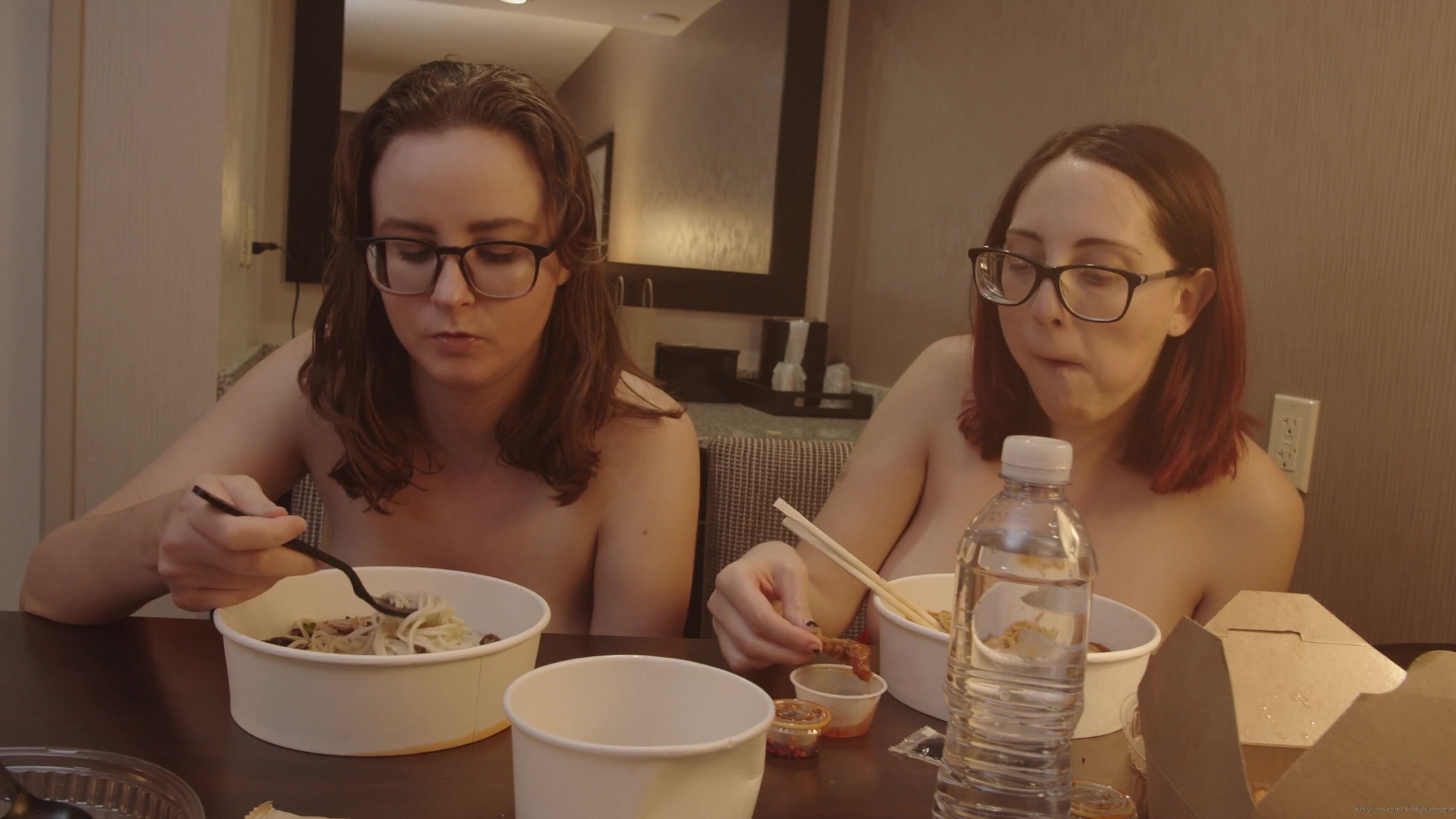Nickeyhuntsman Topless Mukbang With Me And Jay Taylor